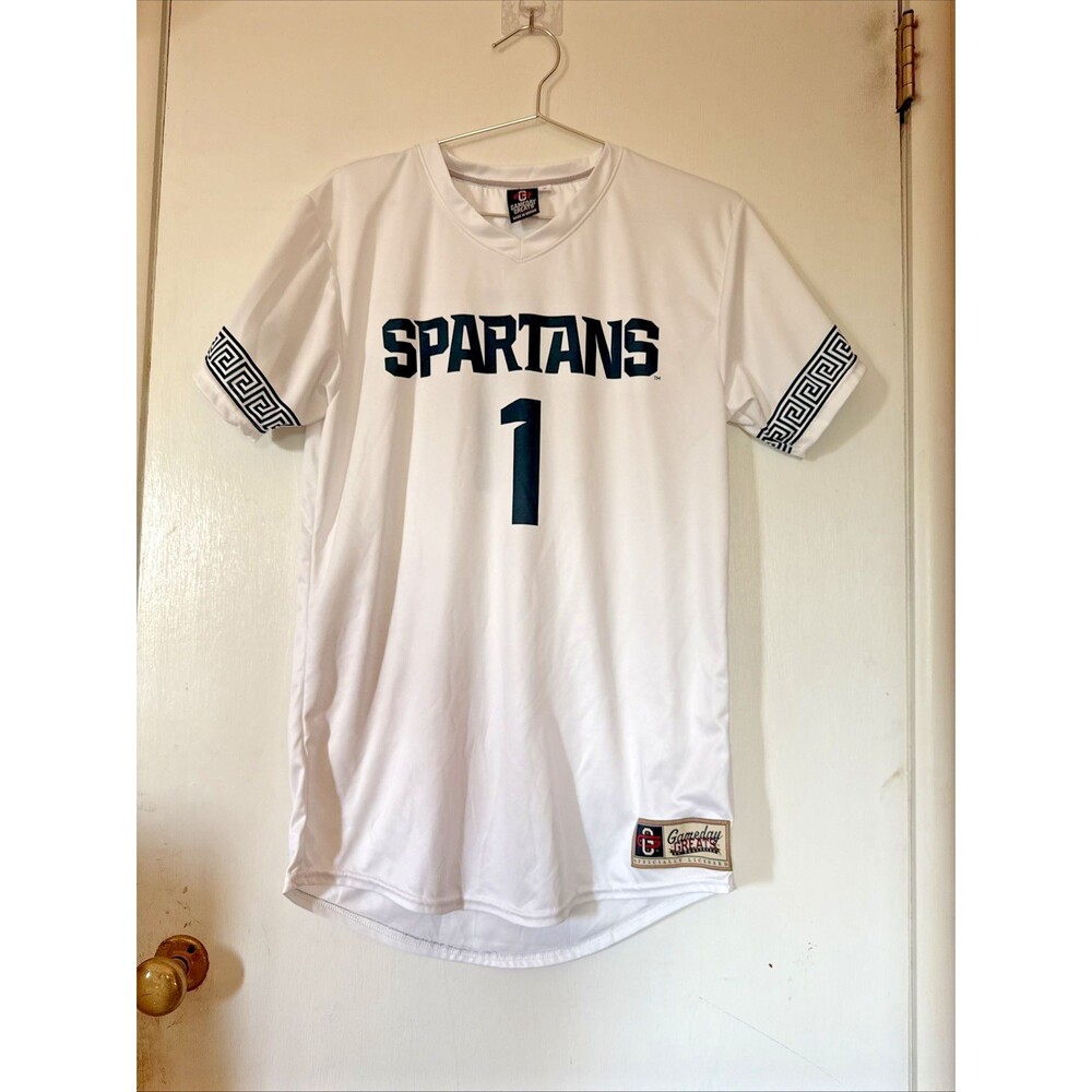 Michigan State Gameday Greats Football Jersey White #1 | Men's Medium